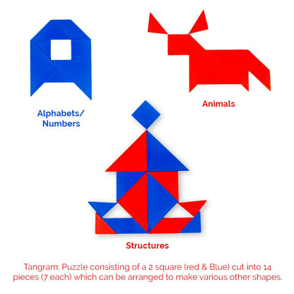 RATNA'S 1401 Twin Tangram Puzzle Game Toy