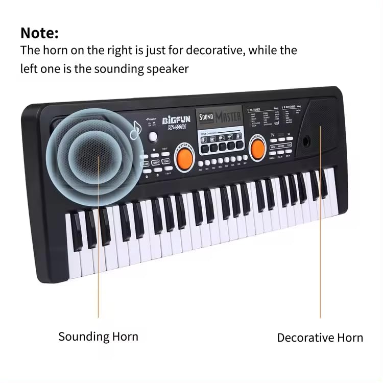 URBAN TOYS 49 Keys Piano Keyboard Electronic Organ with Microphone