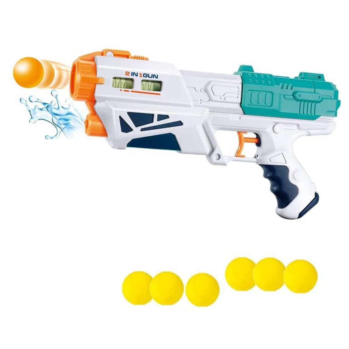 Favrallo 2-in-1 Bowling & Water Shooting Gun Magic Blaster Toy