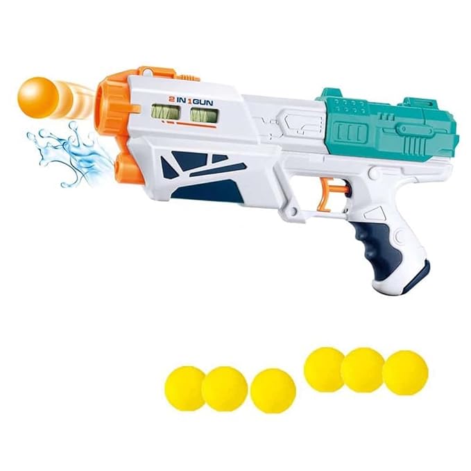 Favrallo 2-in-1 Bowling & Water Shooting Gun Magic Blaster Toy