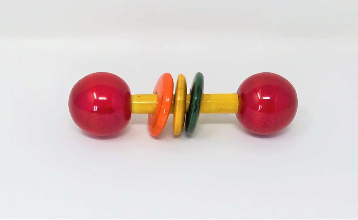 A&A Kreative Wooden Rattle Handcrafted Toddler Toy