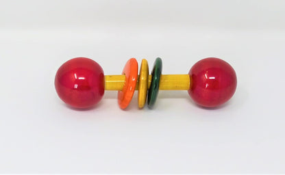 A&A Kreative Wooden Rattle Handcrafted Toddler Toy