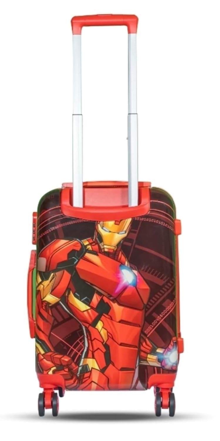 ADSON Iron Man 16-Inch Hardsided Kids Trolley Luggage with 360° Spinner Wheels