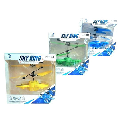 Gesture Control LED RC Flying Helicopter Drone Toy for Kids