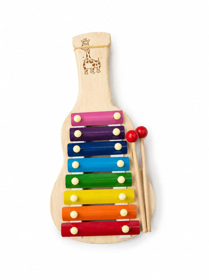 Wooden Guitar-Shaped Xylophone Toy