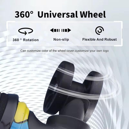 Shamax Kids' Hard Shell Animal Print Luggage: Spinner Wheels, Adjustable Handle Travel