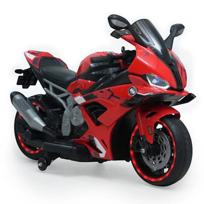 Toy House Battery Operated Ride-On Bike for Kids - B022-Red