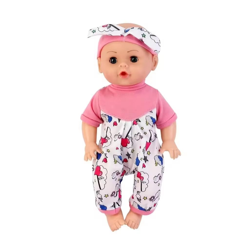 Cute Realistic Soft Body Baby Doll with Feeding Bottle, Pacifier & Accessories