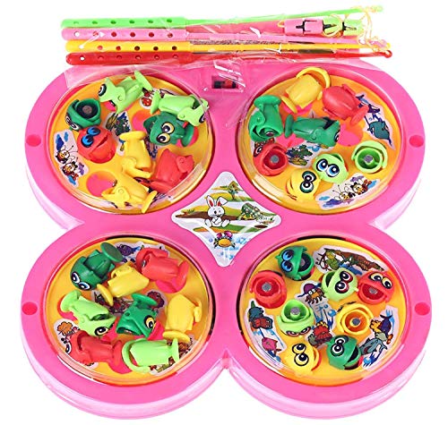 TIPTOP Fishing Catching Game Magnetic, Fish Catching Toy (Assorted Colour)
