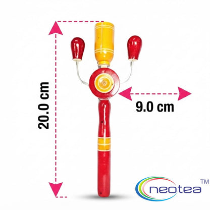 Neotea Handcrafted Wooden Baby Rattle Toy