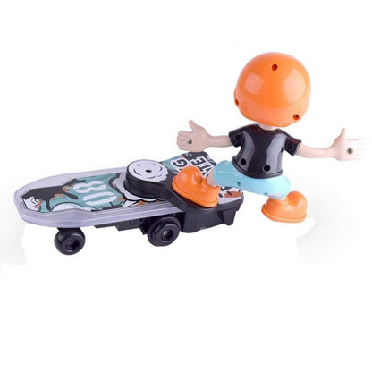 FunBlast Sliding Plate Stunt Scooter Skateboard Light Music Toy