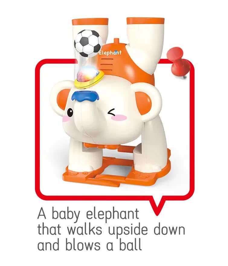 Toyscart Em001 Musical Elephant Blowing Ball Light Toy