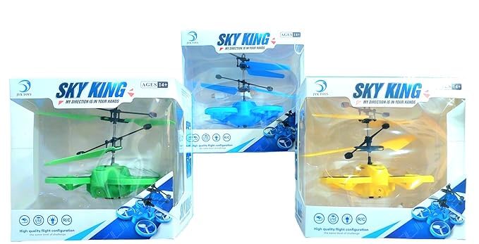 Gesture Control LED RC Flying Helicopter Drone Toy for Kids