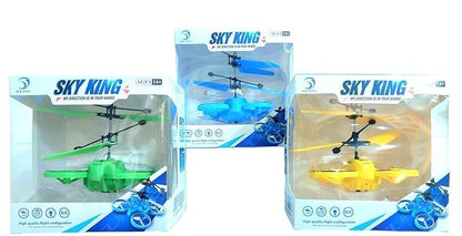 Gesture Control LED RC Flying Helicopter Drone Toy for Kids