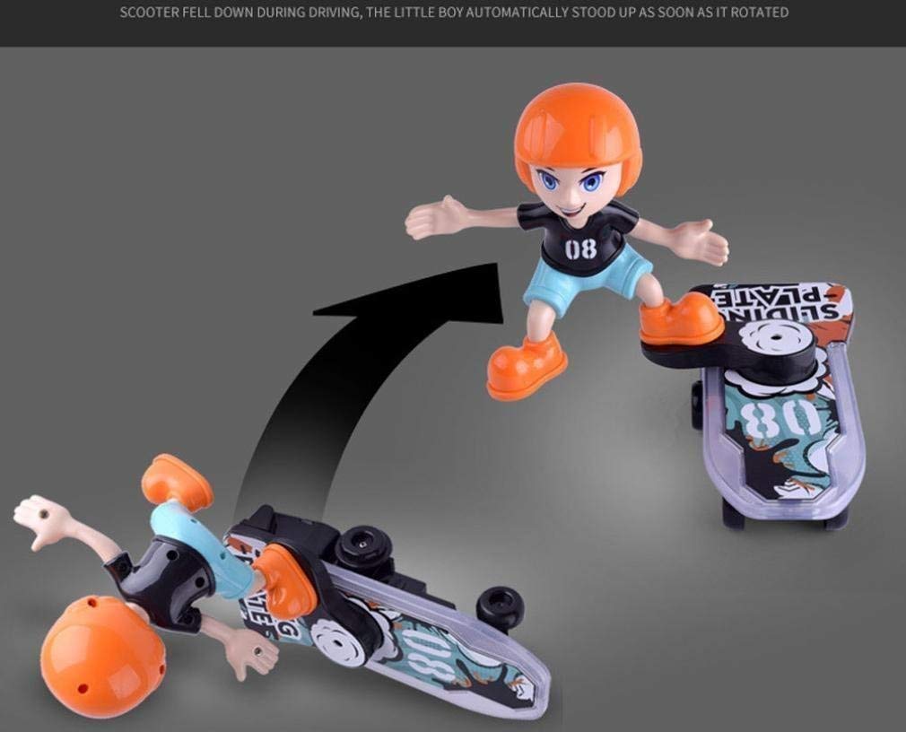 FunBlast Sliding Plate Stunt Scooter Skateboard Light Music Toy