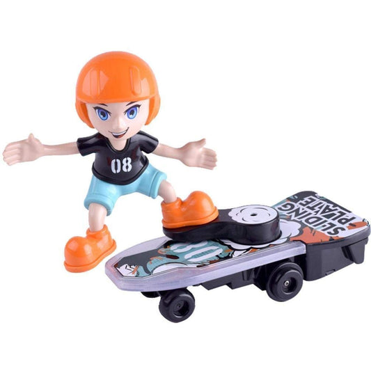 FunBlast Sliding Plate Stunt Scooter Skateboard Light Music Toy
