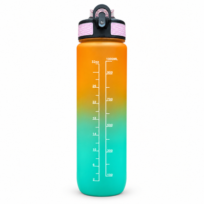 Motivational Water Bottle 1000 ML | BPA-Free with Leak-Proof