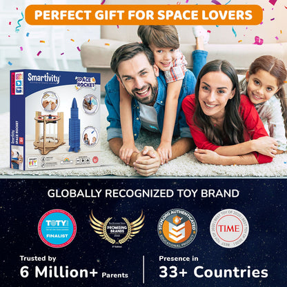 Smartivity Blast-Off Space Rocket DIY STEM Kit for Kids 6+ Educational Toy