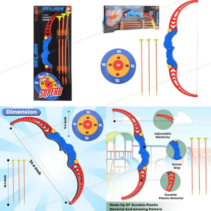 SHAKTISM Archery Set for Kids Target Board Bow and Arrow Toy