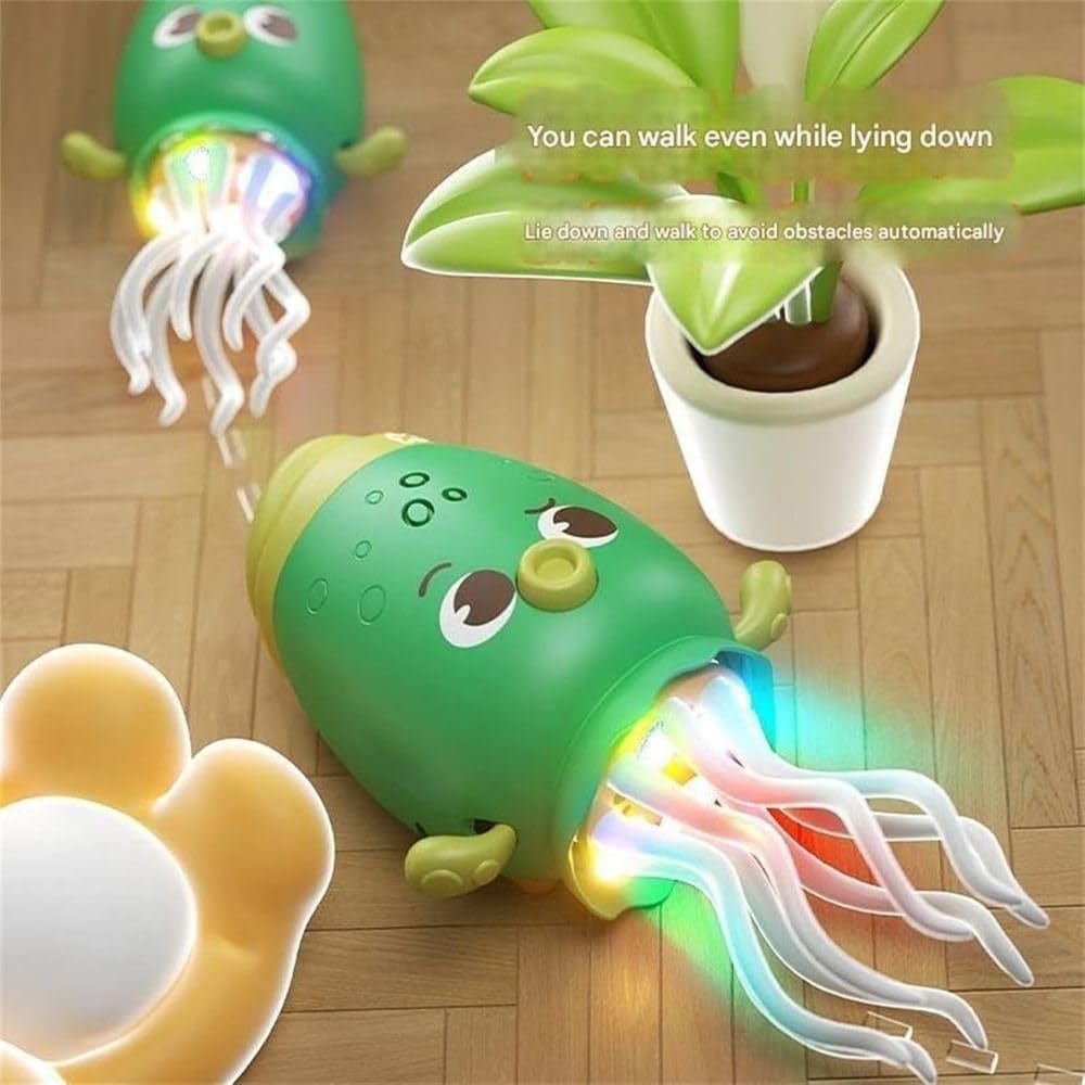 Jack Royal Electric Dancing Octopus Toy with LED Lights, Music, Smart Crawling