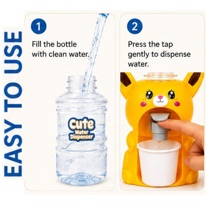 Cute Animal Mini Water Dispenser Pretend Play Set Toy