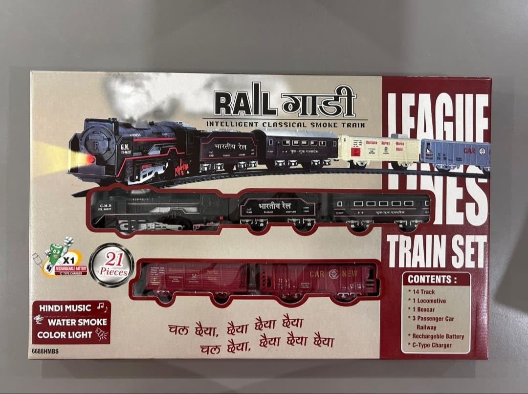 VUTOYS 6688HMBS Rechargeable Big Rail Train Set Toy