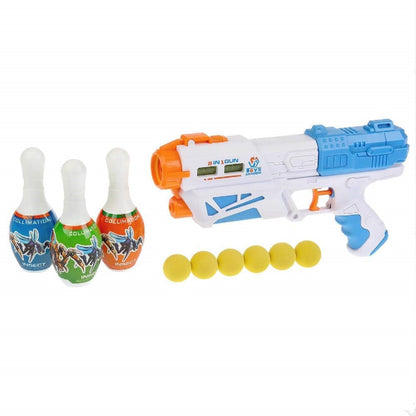 Favrallo 2-in-1 Bowling & Water Shooting Gun Magic Blaster Toy