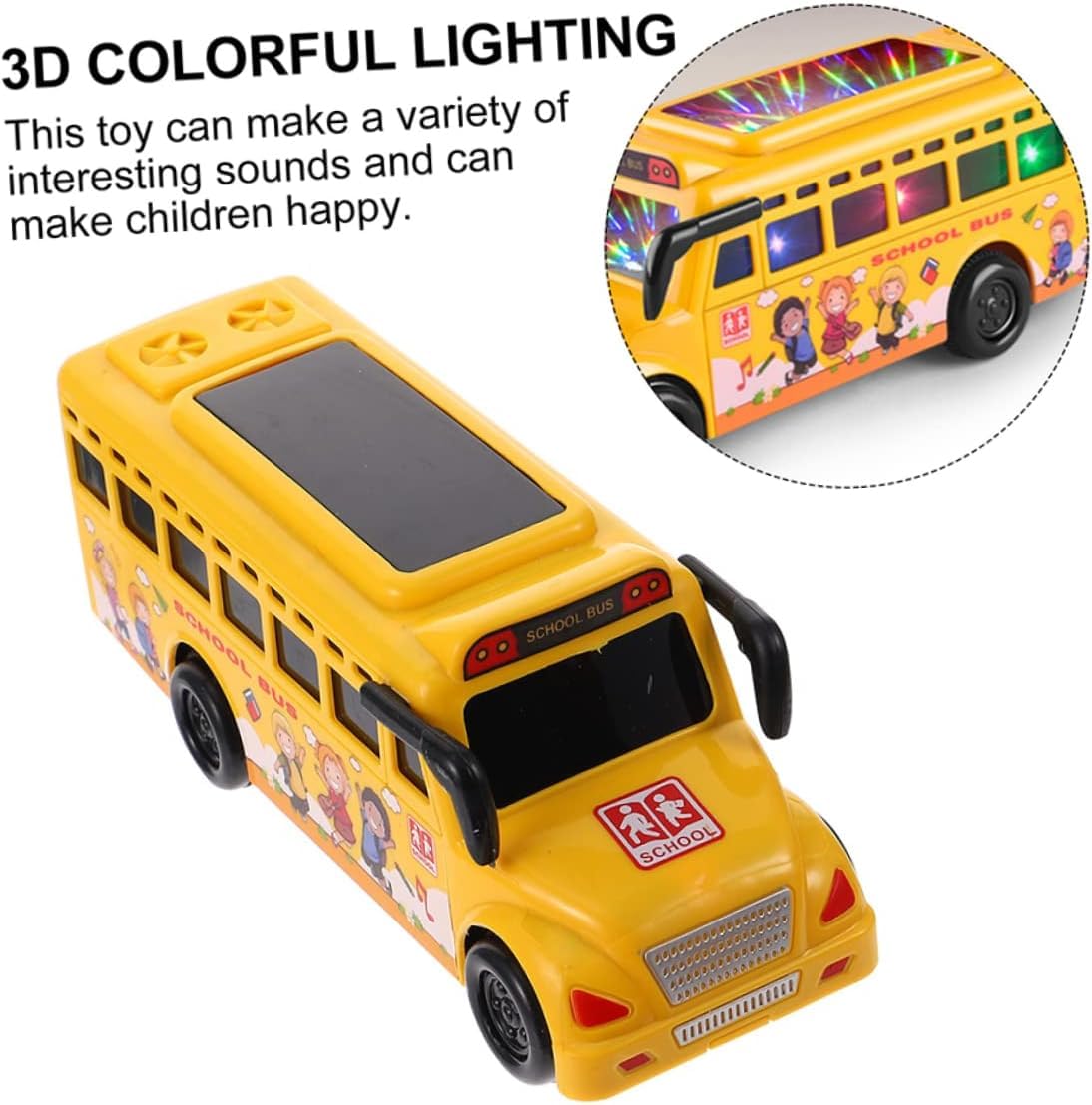 School Bus Toy with Lights and Sound