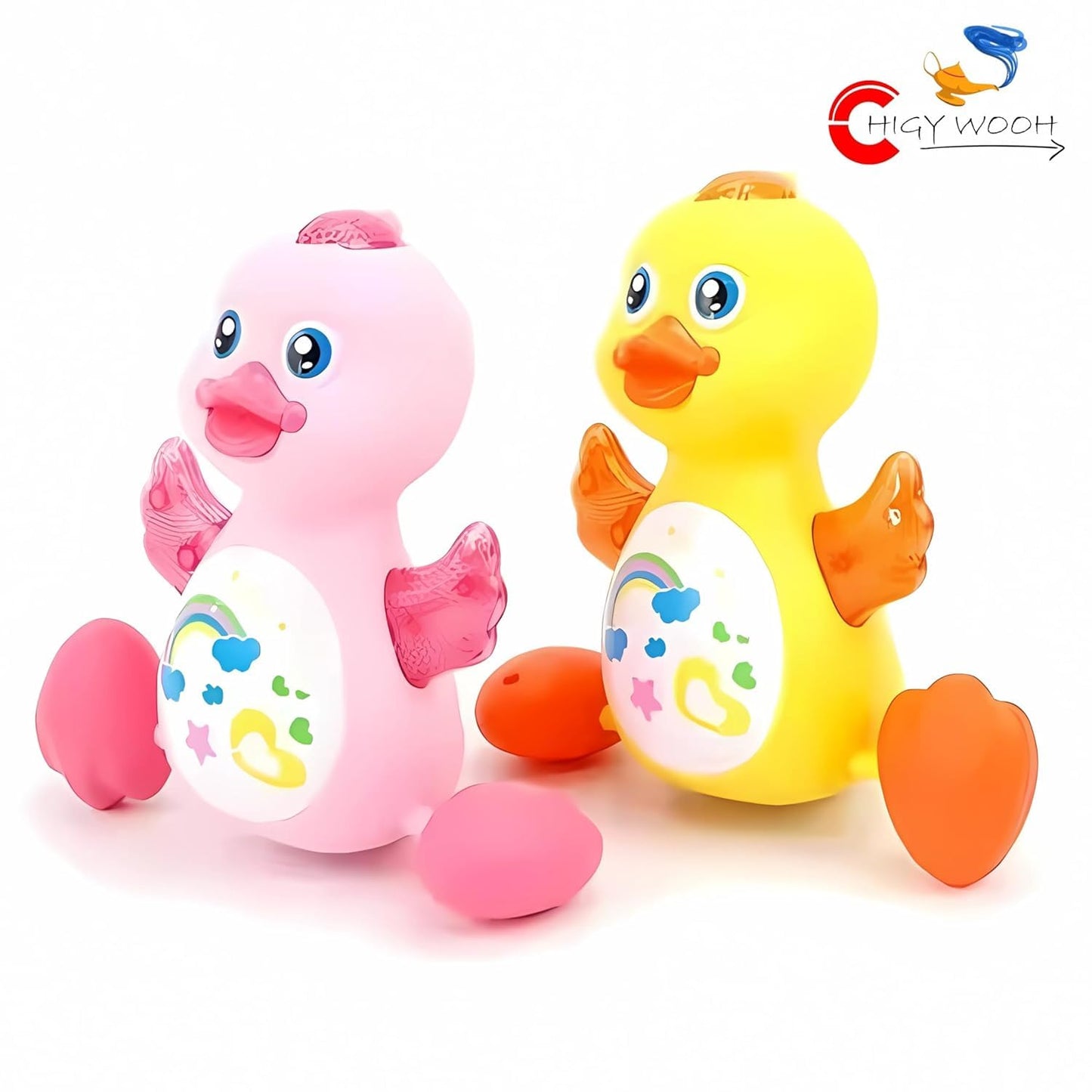 Interactive Musical Dancing Duck Toy with Lights, Flapping Wings for Toddlers