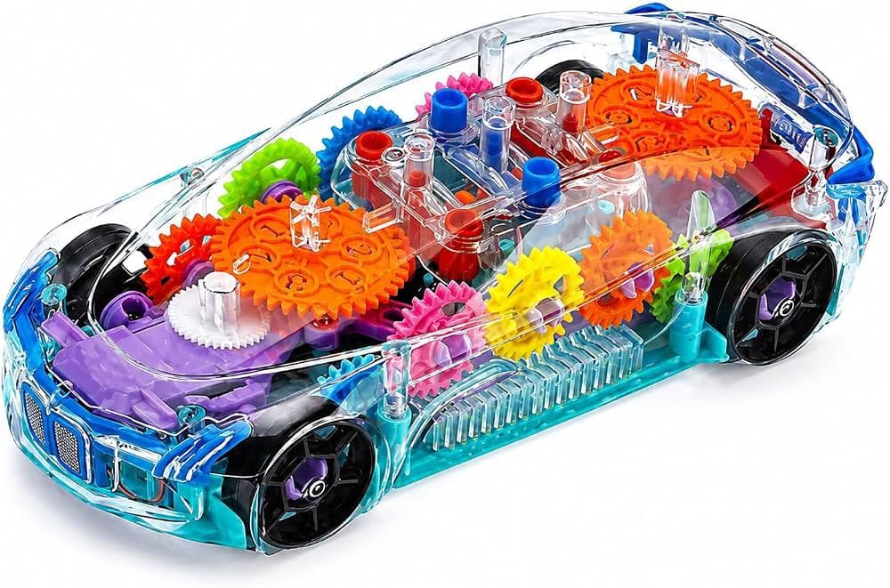 Turbo Smoke Racer Transparent Concept Car Toy