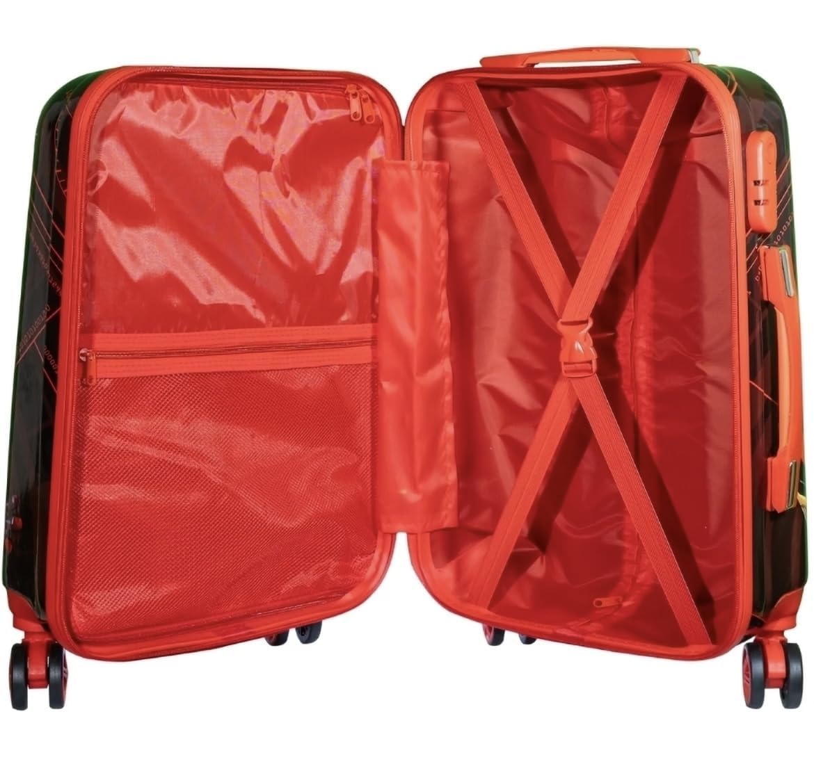 ADSON Iron Man 16-Inch Hardsided Kids Trolley Luggage with 360° Spinner Wheels