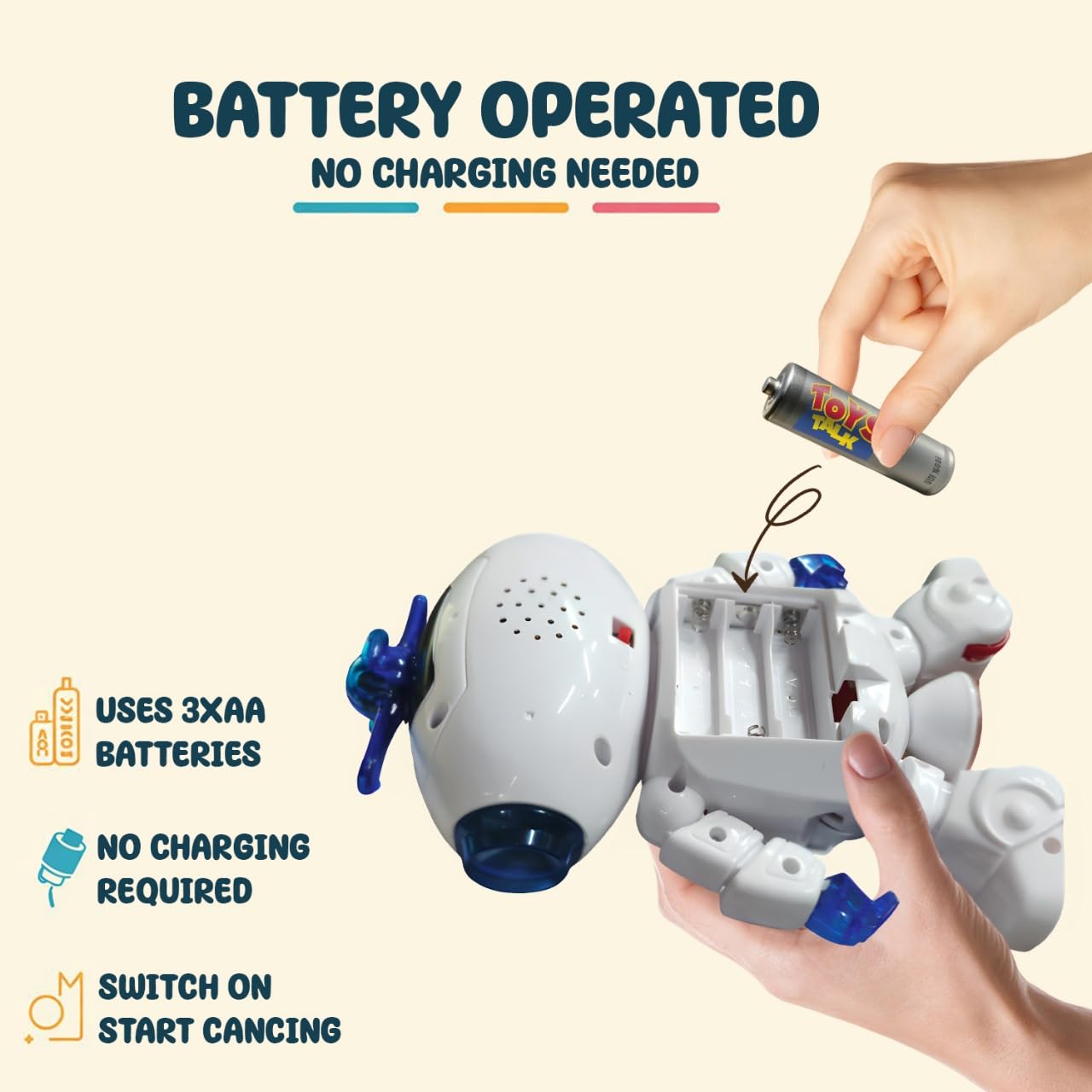 Vibrant Dancing Robot Toy for Kids: 3D Lights, Music, Spinning Fun