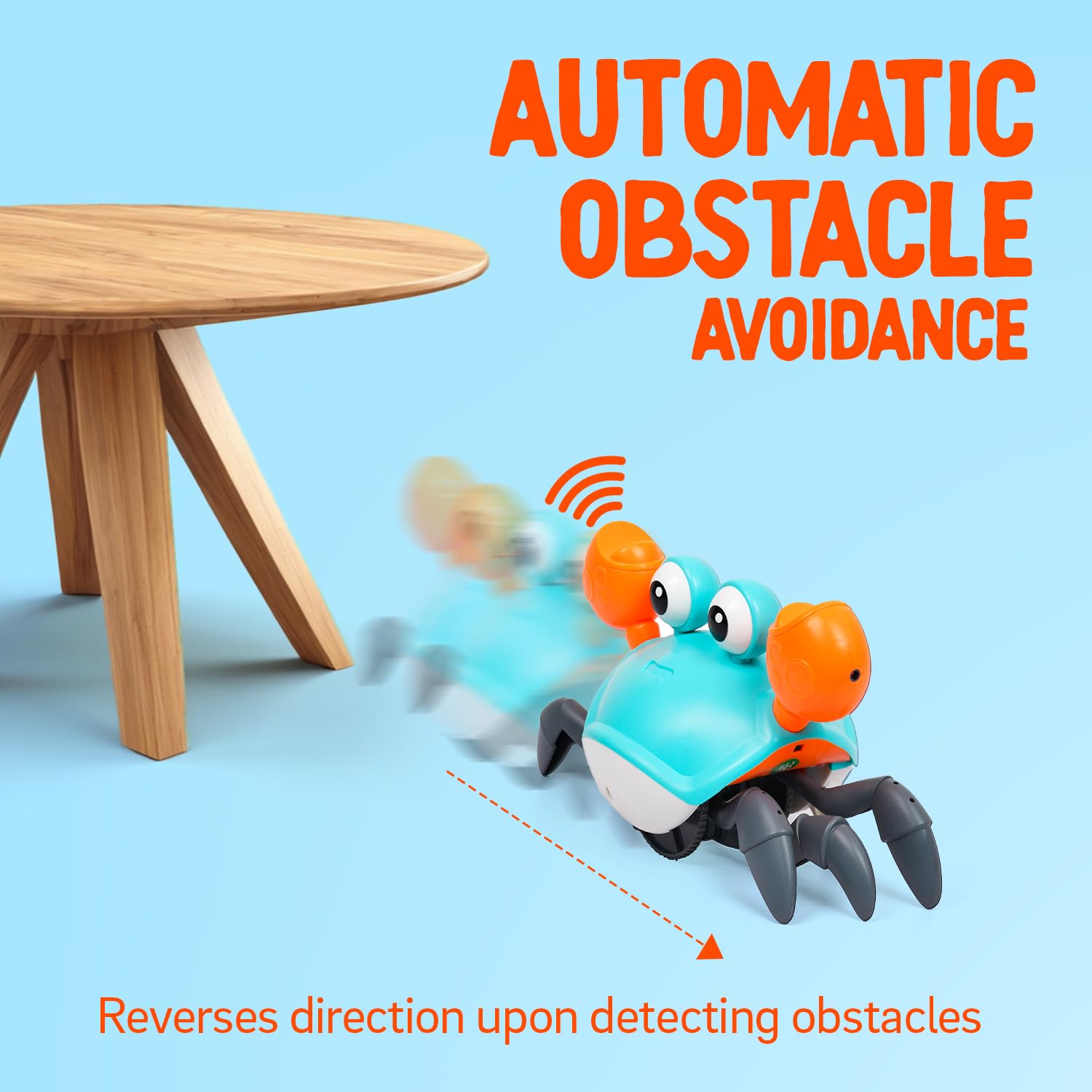 Gooyo GY-1Y Rechargeable Dancing Crawling Crab Toy for Kids with Lights & Music