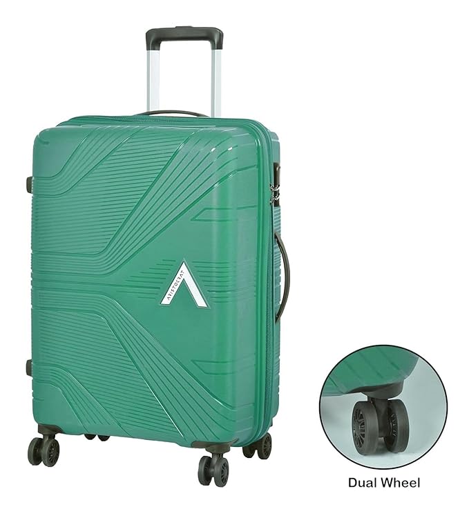 VIP Aristocrat Polypropylene (Set Of 3 Hard Suitcase Cabin,(55+66+76Cm)Check-In Lightweight Luggage With 8 Strong Spinner Wheels,Secured Combination Lock & 7 Years International Warranty