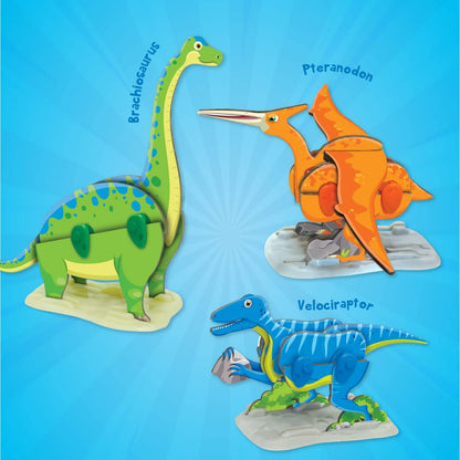 Imagimake Dino Quest 3D Puzzle: Surprise Egg Dinosaur Toy for Kids 5+ (37 pcs)