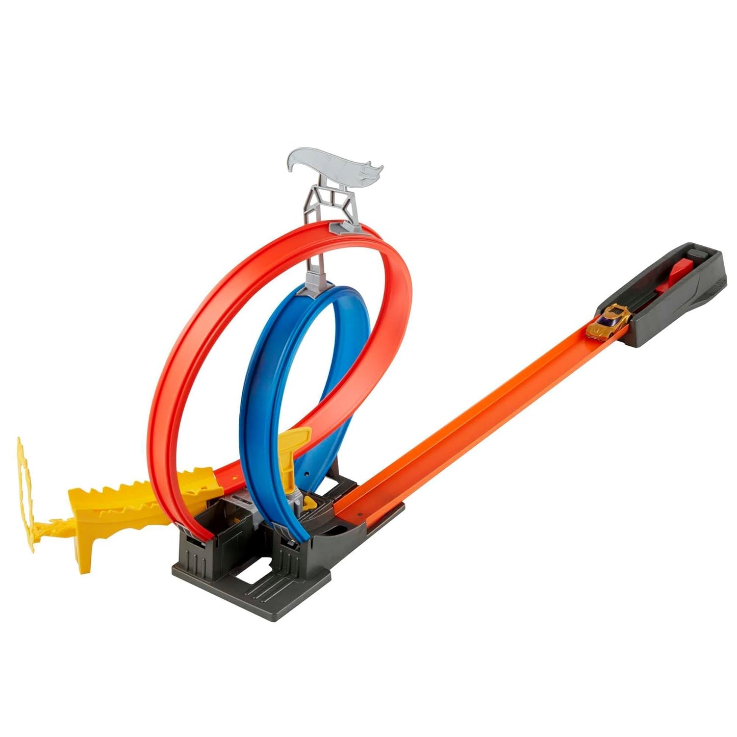Hot Wheels Energy Track Set with Double Stunt Loop and Fire Ring