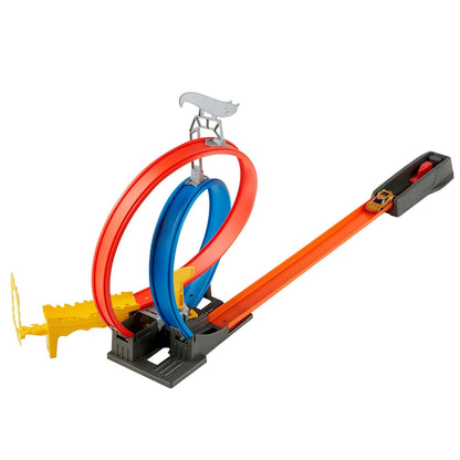 Hot Wheels Energy Track Set with Double Stunt Loop and Fire Ring