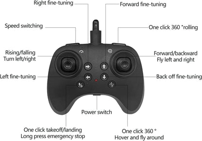 Ocvito Blue 2.4GHz Remote Control Fighter Jet with LED Lights