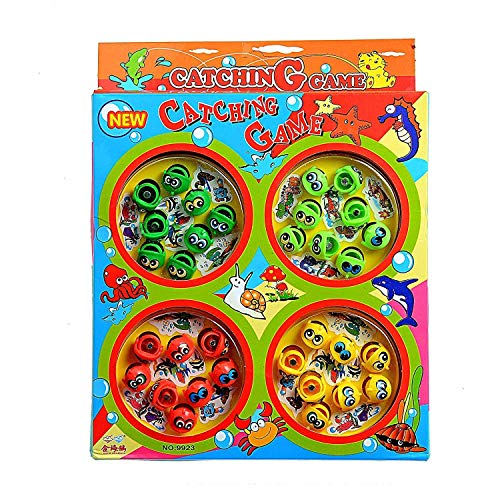 TIPTOP Fishing Catching Game Magnetic, Fish Catching Toy (Assorted Colour)