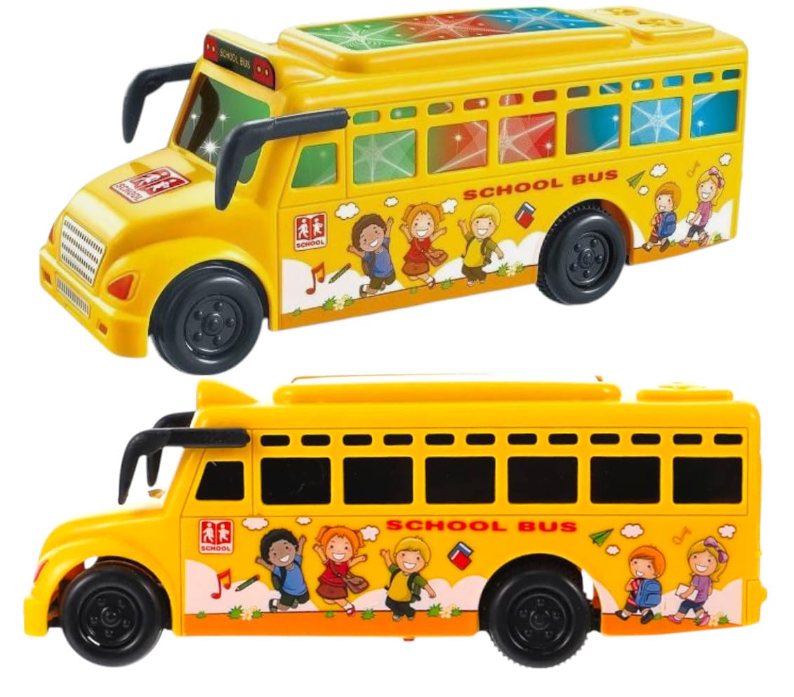 School Bus Toy with Lights and Sound