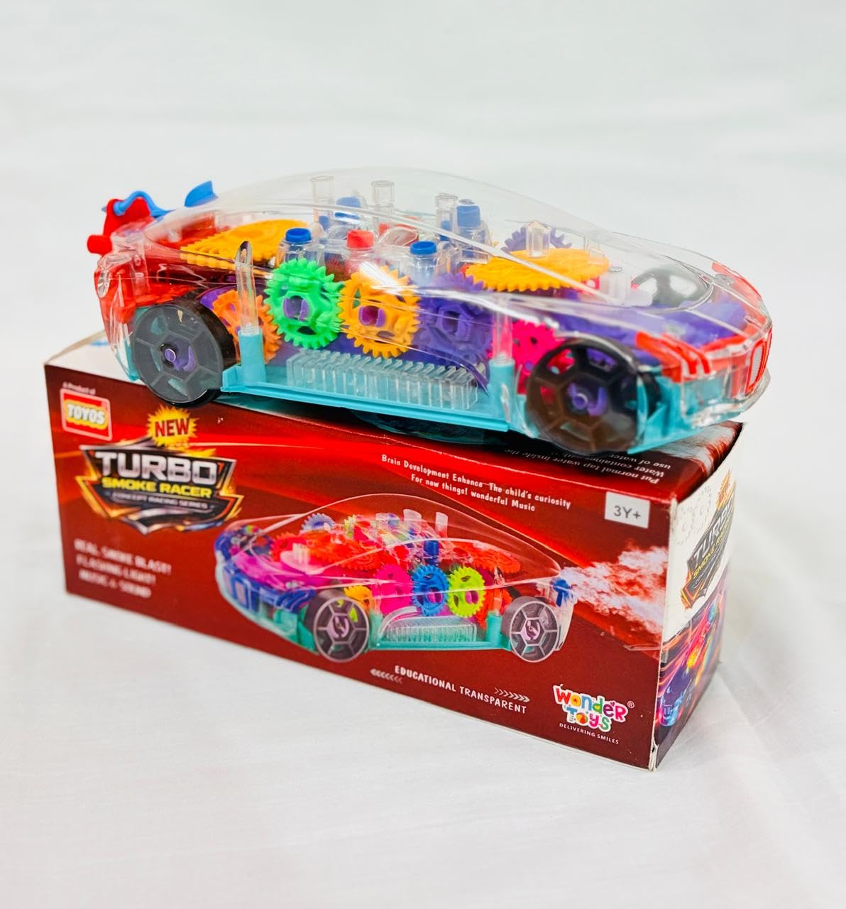 Turbo Smoke Racer Transparent Concept Car Toy