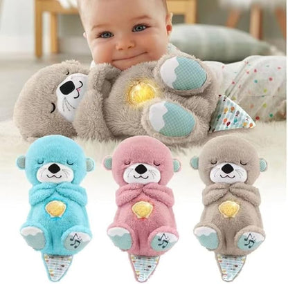 TIPTOP Breathing Teddy Soothing Plush Toy with Rhythmic Motion and Music