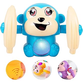 Rolling Banana Monkey Toy