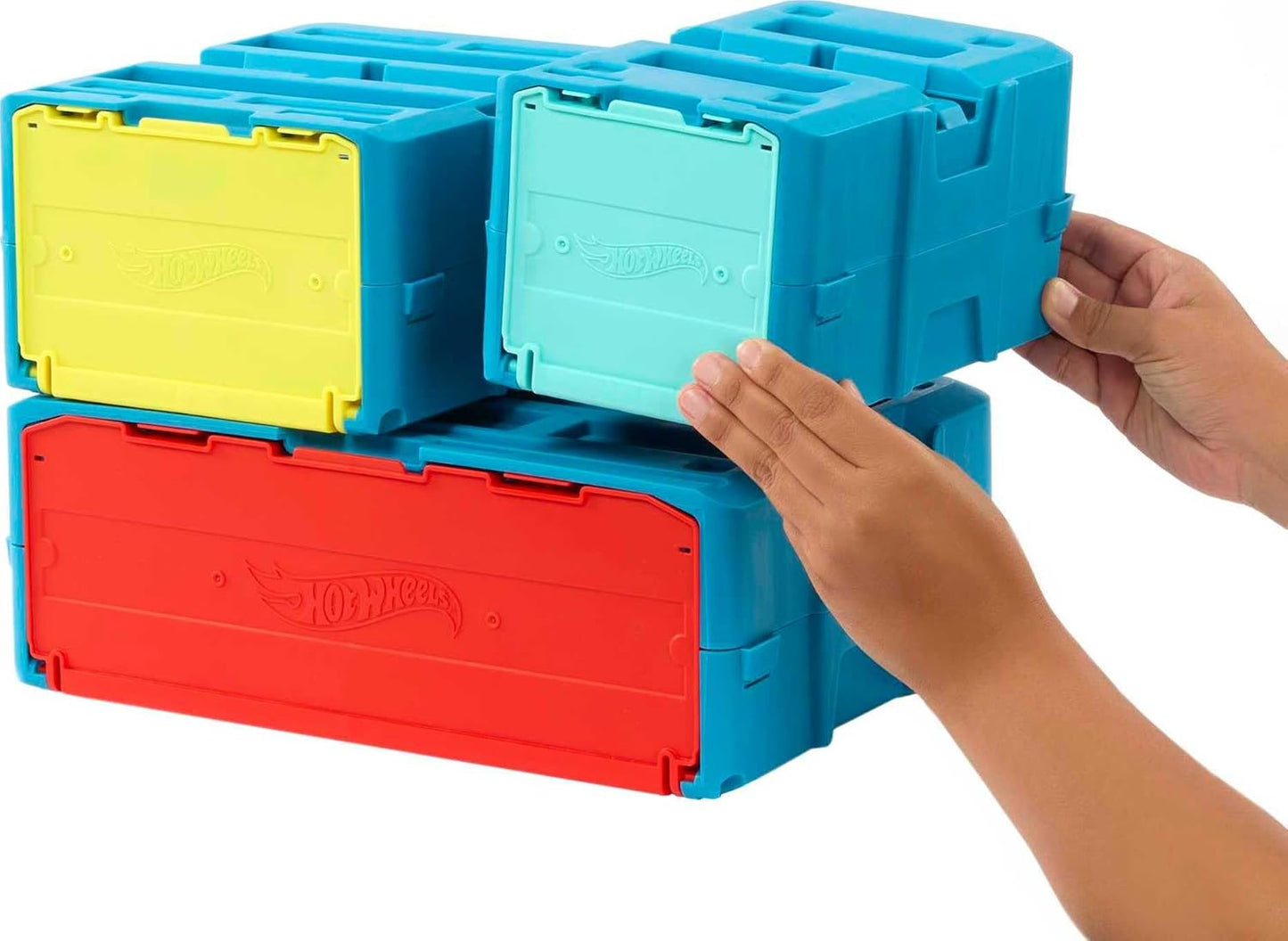 Hot Wheels Track Builder Flame Stunt Pack Fire-Themed Racing Set