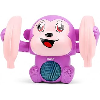 Rolling Banana Monkey Toy