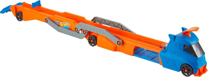 Hot Wheels City Speed Track Transporter and 1:64 Scale Car