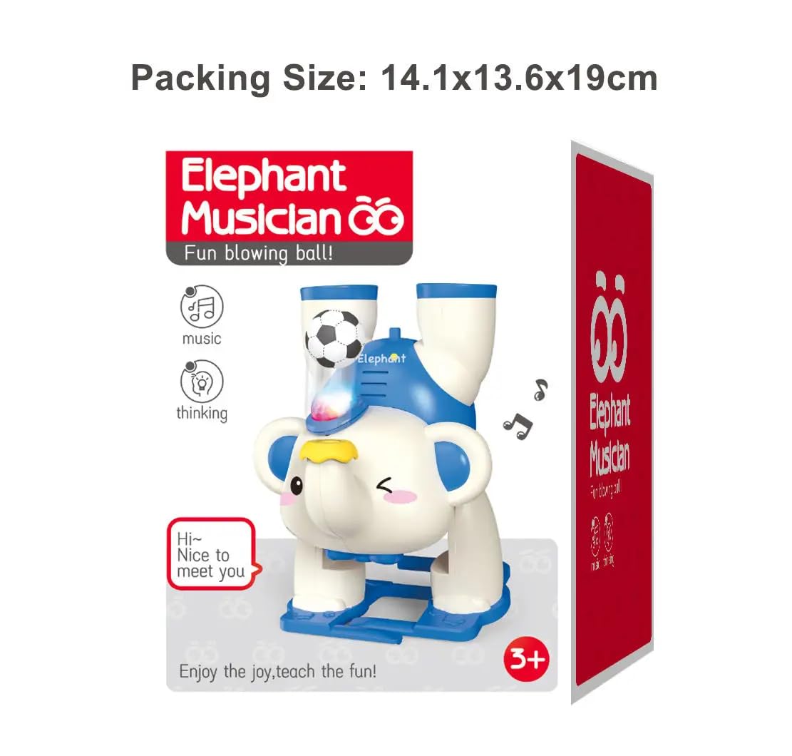 Toyscart Em001 Musical Elephant Blowing Ball Light Toy
