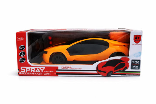 DUnicart Stores SRC-120-27MHZ 3D Light Smoke Spray RC Racing Car Toy