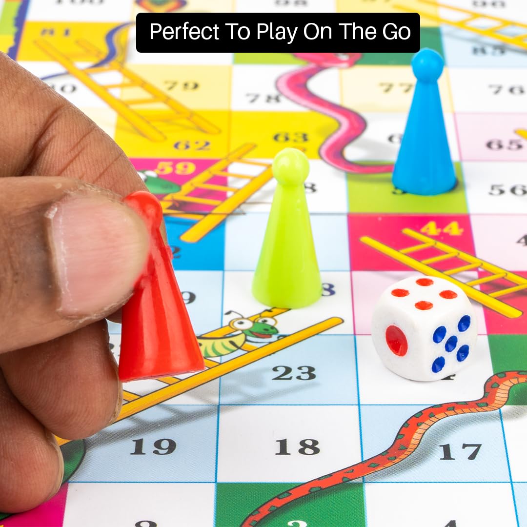 Toysbox 4114 Pocket Snakes & Ladders Travel Board Game Toy