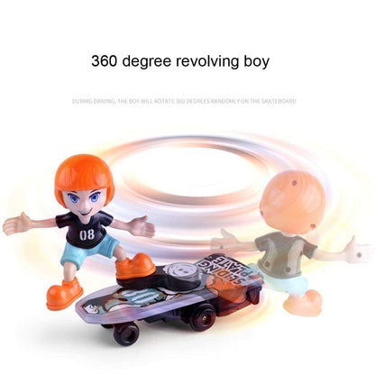 FunBlast Sliding Plate Stunt Scooter Skateboard Light Music Toy